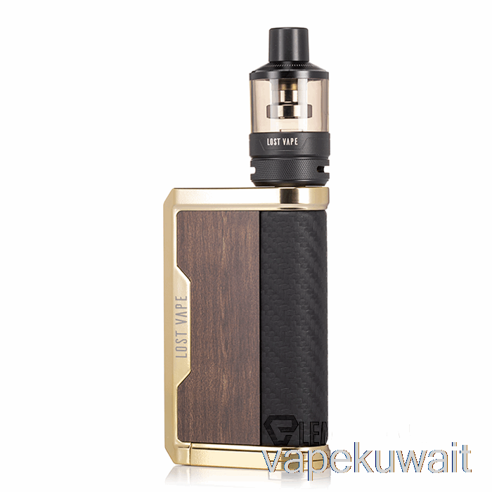 طقم البداية Lost Vape Centaurus Q200 [podtank] Vape خشب الساج الذهبي الكويت